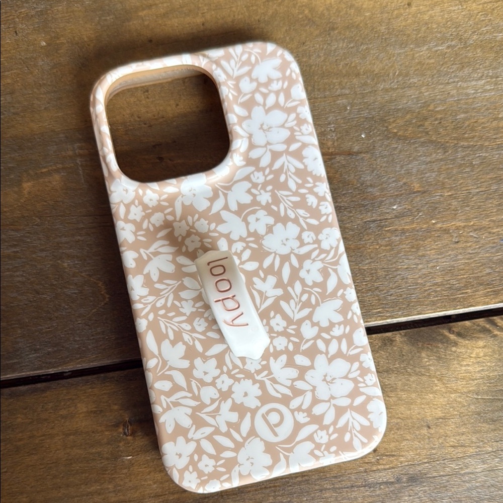 Loopy Case Floral Phone Case - Cream and White iPhone 13 Pro